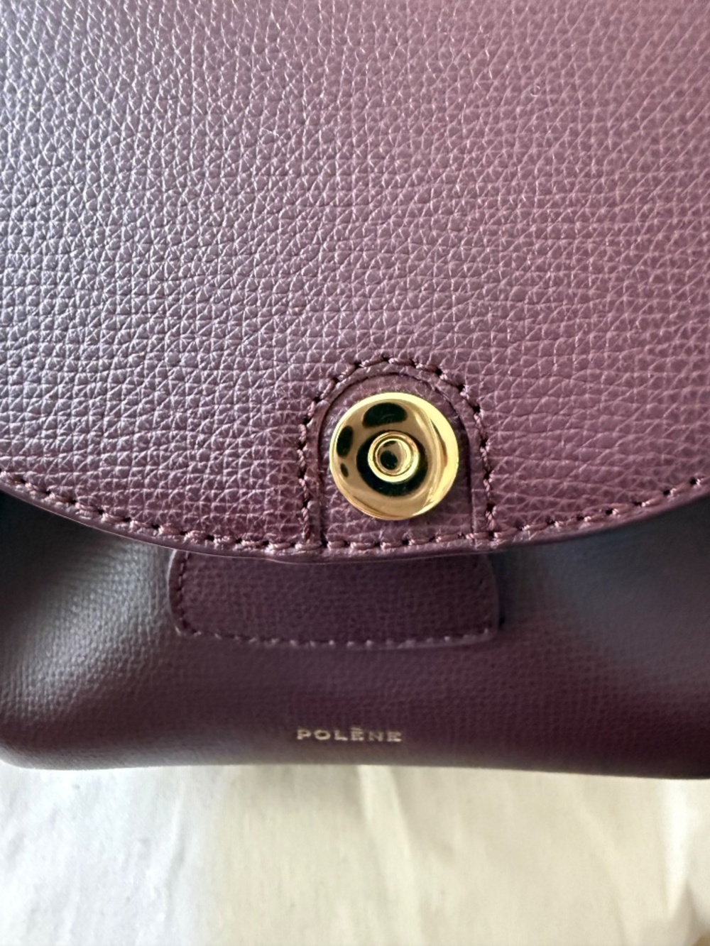 Polène Numéro Un Nano EDITION TEXTURED BURGUNDY - Picture 5 of 6